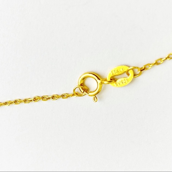 Koala Bear Charm Gold Plated S925 Silver Necklace - Picture 6 of 6